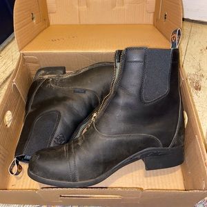 Equestrian shirt riding boots